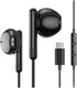 USB C Headphones for iPhone 15 Pro Max, iPad Pro, USB Type C Earphones with Microphone, Wired Earbuds for Google Pixel,