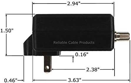 Reliable Cable Power Supply, High Efficiency OEM Replacement Wall Mount Coax Adapter for CATV Drop Amplifiers