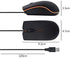 Wired Mouse, USB Wired Computer Mouse for Right or Left Hand, Ergonomic for PC, Laptop, Mac (Black)