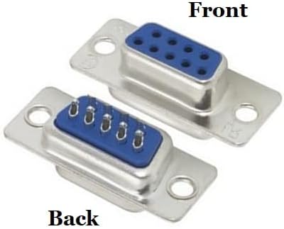 CompuCablePlusUSA.com DB9 Female Solder Cup Connector Plastic Hood DIY Kit - Includes DB9 Connector, Plastic Hood, and