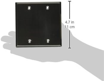 Seismic Audio Stainless Steel SA-PLATE15 Blank Gang Wall Plate