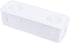 HOMSFOU Power Strip for Desk Organizer with Lid, Wire Organizer Power Strip Cover for Cable Management, White Box