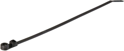 GTSE 100 Pack Black Screw Mount Head Zip Ties, 4" x 0.1", Zip Ties with Screw Hole