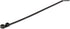 GTSE 100 Pack Black Screw Mount Head Zip Ties, 4" x 0.1", Zip Ties with Screw Hole