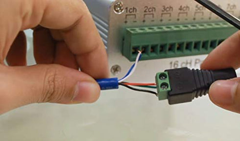 Cctv4Less BNC Male Balun Connector for Coax CAT5, CAT6, CAT7 to BNC Male Adapter - CCTV Video Transmission