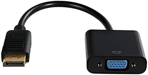 DisplayPort to VGA Adapter, DP to VGA Converter Cable for Computer, Desktop, Laptop, Projector