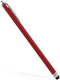 BoxWave Stylus Pen Slimline Capacitive for iPad Mini 1st Gen - Crimson Red, Slim Barrel Rubber Tip Stylus