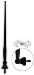 Herdio 3.0mm Waterproof Marine Radio Antenna Connector Rubber Duck Dipole Flexible Mast FM AM Antenna for Boat Car ATV