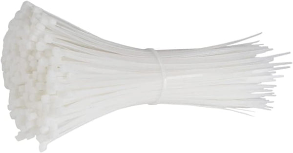 14 Inch Length Premium Grade Heavy Duty Cable Zip Ties - 75 lbs Tensile Strength, UV Weather Resistant (100 Natural