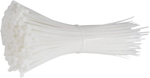 100 Natural Clear Cable Zip Ties - HEAVY DUTY, Premium Grade, UV Weather Resistant, 14 Inch Length, 75 lbs TENSILE