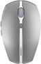 Cherry GENTIX BT Wireless Bluetooth Mouse, Multi-Device Function for up to 3 Devices, Switchable Resolution (1000/2000 DPI), 7 Buttons and Scroll Wheel, Battery Operated, Black (Frosted Silver)