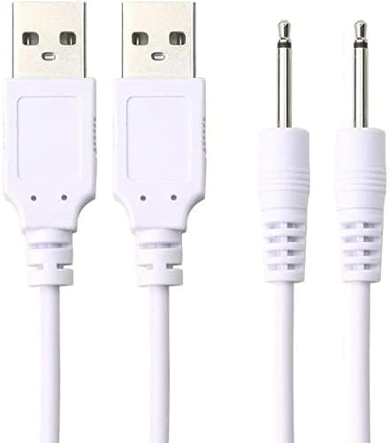 2 Pack 2.5mm Massager ChargerDC Charger Replacement DC Charging Cable Set Compatible