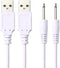 2 Pack 2.5mm Massager ChargerDC Charger Replacement DC Charging Cable Set Compatible