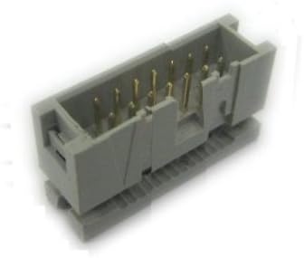 Pc Accessories 10-Pack 2X7 14P Dual Rows 2.54mm Shrouded IDC Male Header, Easy Crimp Connectors