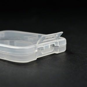 eTECH Collection 20 Pack Clear Plastic Memory Card Case Holder for SanDisk/Kingston/Transcend/Samsung (Case Only)