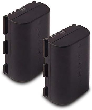2 Pack Canon LP-E6 LP E6N Replacement Battery for Canon 60D, 70D, 80D, 5DS R, 5D Mark II III IV, 6D, 7D, C700, XC15