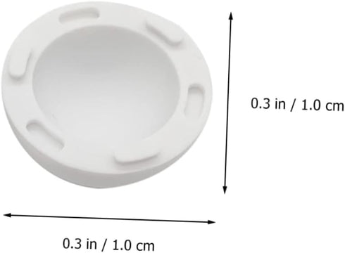 HOMSFOU 4pcs Laptop Cooling Stand, Rubber Radiator Brackets, Laptop Riser, Silicone Holder, White Cooling Ball