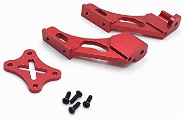 Lyzeous 144001-1258 Set 144001 1/14 4WD Metal Tail Fixed Parts Tail Wing Firmware Fittings for RC Car Parts,Red