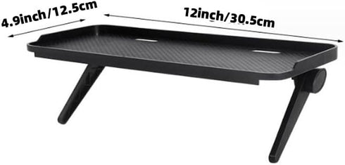 12 inch (12inch-1 Pack) TV Top Shelf Wide Platform Solid Screen Shelf Adjustable Mount Desktop PC Monitor with Wide