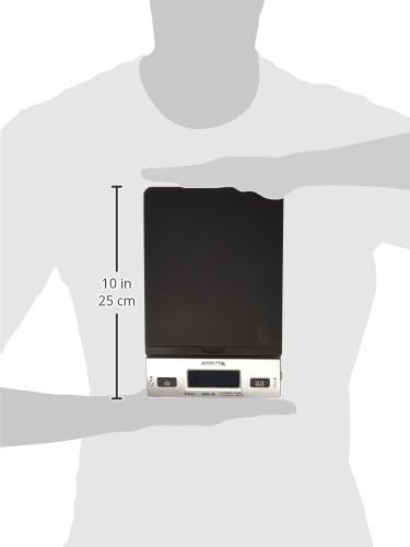 Accuteck S 86 lb All-In-One Silver Digital Shipping Postal Scale with Adapter (W-8260-86BS)