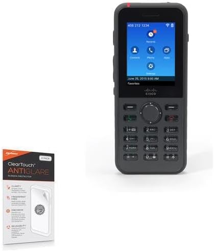 BoxWave ClearTouch Anti-Glare Screen Protector for Cisco Wireless IP Phone 8821 - 2-Pack, Anti-Fingerprint Matte Film.