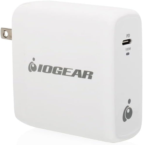 IOGEAR GearPower 100W USB-C GaN Charger, Compatible with USB4, Thunderbolt 3/4, iPhone 12, Android Smartphones