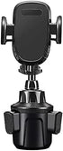 Car Cup Holder Phone Mount with Long Gooseneck, Flexible Smartphone Holder, 360° Rotation, Universal for iPhones 13/11