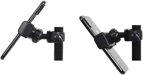 2 Pack Tripod Mount Phone Holder Clamp, Microphone Stand Bracket Clip Support Adapter for Tripods