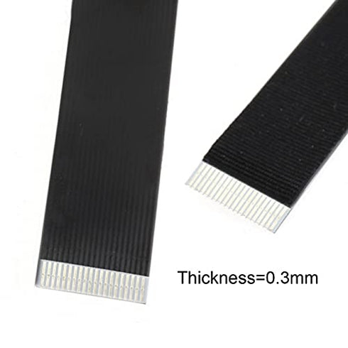NFHK Up Angled USB 2.0 Type-A Male to Micro USB 5Pin Data Flat Slim Cable for FPV & Disk & Phone, 50CM