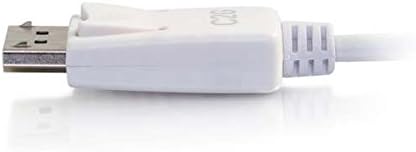 C2G USB Adapter, USB C to Display Port, 4K, 30Hz, White, 12 Feet (3.65 Meters)