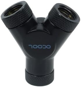 Alphacool HF G1/4" Y-Connector, Triple Rotary - Deep Black