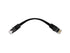 Monoprice Cat5e 1ft Black Flat Patch Cable, UTP 30AWG, 350MHz, Snagless RJ45