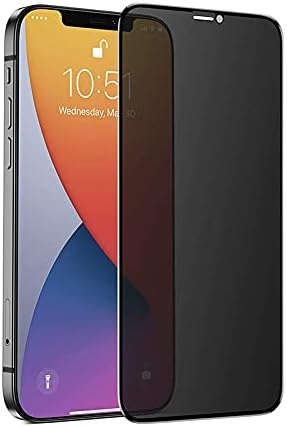 IceSword Privacy Screen Protector for iPhone 12 Mini, Tempered Glass Film (9H Hardness, Anti-Fingerprint)