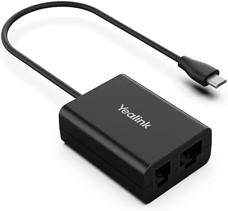 Yealink EHS60 Headset Adapter, Compatible with Cisco/Avaya/Poly/Grandstream Desk Phone, Connects to WH62 WH63