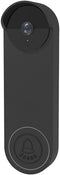 Weatherproof Silicone Doorbell Cover for Google Nest Doorbell, Protective Anti-UV Case (Black)