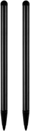 Cauaoa 2 Pcs Black Universal Stylus Pen for Touch Screens, Compatible with Capacitive