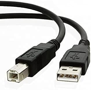 Importer520 2 Pack Black 10 ft Hi Speed USB 2.0 Printer Scanner Cable