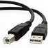 Importer520 2 Pack Black 10 ft Hi Speed USB 2.0 Printer Scanner Cable