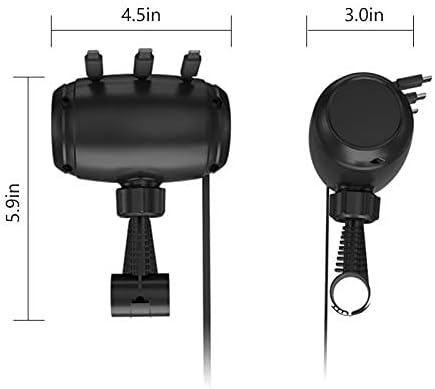 Headrest Car Fast Charger - Retractable Multi Port for USB-C, Android, Apple, 3 in 1 Headrest 3 Feet Cable Charger for