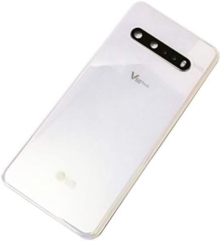 V60 ThinQ Back Glass Cover Replacement Housing Door for LG V60 ThinQ V600 5G, Classy White with Tape Parts and Tools