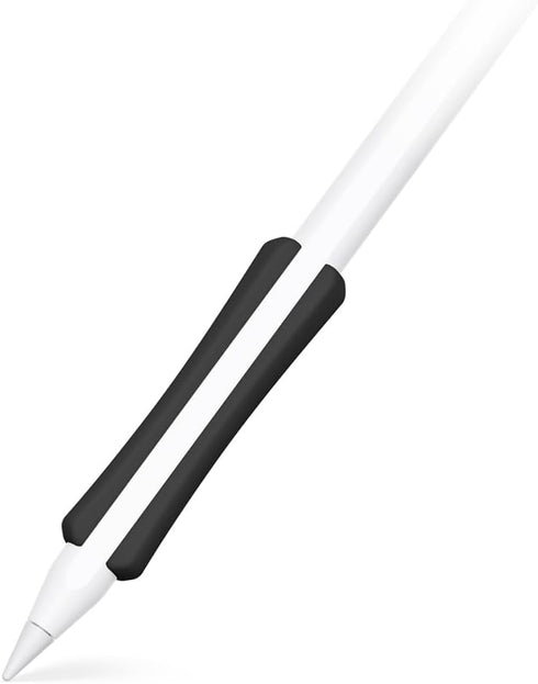 NimbleGrip 2 Premium Silicone Ergonomic Dual Sided Grip Case Holder, Compatible with Apple Pencil Pro 2nd Gen (Black)