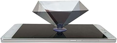 3D Hologram Pyramid Display Projector Video Stand, Portable for Smart Mobile Phone