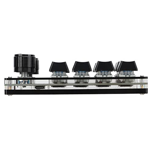 Zerodis Macro Mechanical Keyboard, One Handed 12 Key Multifunction DIY Programmable Keypad for Office Gaming