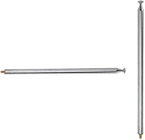 XVTHOAKU 7 M3 Sections Telescopic AM FM Stainless Steel Male Thread Antenna Portable Radio Antenna Replacement