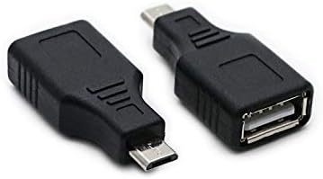 2 Pack USB 2.0 Micro USB Male to TYPE A Female OTG Adapter Connector