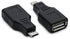 2 Pack USB 2.0 Micro USB Male to TYPE A Female OTG Adapter Connector