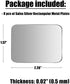 SALEX Replacement Metal Plates Set for Magnetic Car Mount, Wall, Phone Holder. 8 Large Silver Iron Discs Without Holes for Magnets. 3M Adhesive Thin Steel Cell Phone Case Back Magnet Stickers 8 Pack