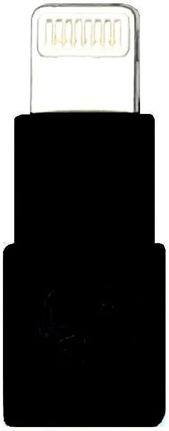 Slim Lightning Extender Black: Slim Male to Female Lightning Extender for iPhone, iPad, iPod, compatible with i10L, 10L