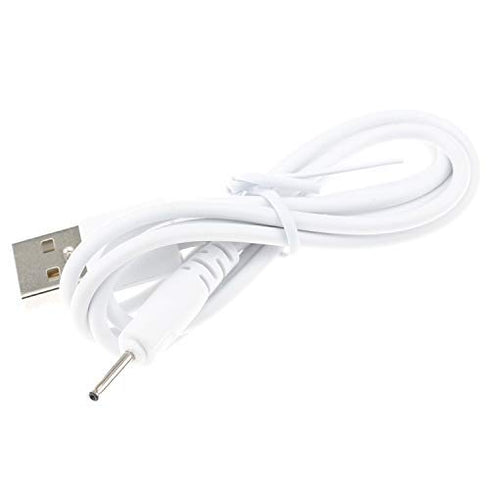 DC Charger for Stylus Pen HyperGear H2O, SoundBot SB510 3.0 Shower Speaker, Rechargeable USB Charging Cable (White)