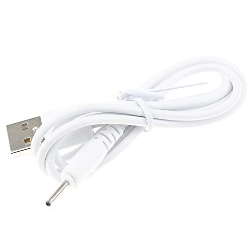 DC Charger for Stylus Pen HyperGear H2O, SoundBot SB510 3.0 Shower Speaker, Rechargeable USB Charging Cable (White)